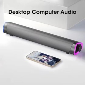 Barra de sonido Salange V8, barra de altavoces con cable USB, altavoz 