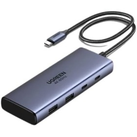 UGREEN Hub 7-IN-1 USB-C a 2*HDMI(4K@60Hz)+2*USB-A3.2+2*USB-C3.2+PD(100W)