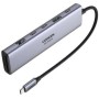 Ugreen 45521 Adaptador multipuerto 7 en 1 USB-C Hub 4K HDMI con 100W PD, 2 USB- C 3.0, USB 3.2 y lector de tarjetas SD/TF 104