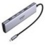 Ugreen 45521 Adaptador multipuerto 7 en 1 USB-C Hub 4K HDMI con 100W PD, 2 USB- C 3.0, USB 3.2 y lector de tarjetas SD/TF 104