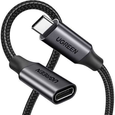 UGREEN Cable de Extensión USB C 3.2 Gen 2 10Gbps Vídeo 4K@60Hz, Alargador Tipo C Thunderbolt 3 Carga Rápida 100W, Compatible con