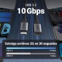 UGREEN Cable de Extensión USB C 3.2 Gen 2 10Gbps Vídeo 4K@60Hz, Alargador Tipo C Thunderbolt 3 Carga Rápida 100W, Compatible con