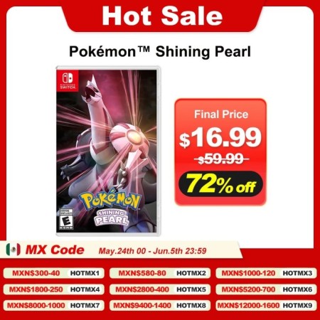 Juego de Pokemon Shining Pearl ofertas de juegos para Nintendo Switch 