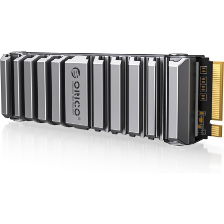 ORICO OSC SSD 4TB, hasta 7450 MB/s, SSD M.2 PCIe Gen4 NVMe con Disipador Refrigerado por Agua, Geles Autovaporantes para
