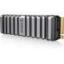 ORICO OSC SSD 4TB, hasta 7450 MB/s, SSD M.2 PCIe Gen4 NVMe con Disipador Refrigerado por Agua, Geles Autovaporantes para