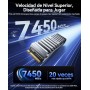 ORICO OSC SSD 4TB, hasta 7450 MB/s, SSD M.2 PCIe Gen4 NVMe con Disipador Refrigerado por Agua, Geles Autovaporantes para