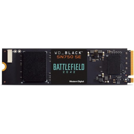 WD-BLACK SN750 SE 500GB M.2 2280 PCIe Gen4 NVMe Gaming SSD - Battlefield 2042 PC Game Code Bundle up to 3600 MB/s read speed