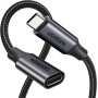 UGREEN Cable de Extensión USB C 3.2 Gen 2 10Gbps Vídeo 4K@60Hz, Alargador Tipo C Thunderbolt 3 Carga Rápida 100W, Compatible con
