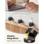 UGREEN [6 Piezas Clip de Cable de Resorte con [Rotación de 91°] Magnético [360° Rotación Mejorado] Organizador Cable