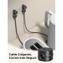 UGREEN [6 Piezas Clip de Cable de Resorte con [Rotación de 91°] Magnético [360° Rotación Mejorado] Organizador Cable