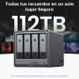 UGREEN NASync DXP4800 Plus, NAS de Escritorio de 4 bahías, procesador Intel Pentium Gold 8505, 8 GB de RAM DDR5, SSD de 128
