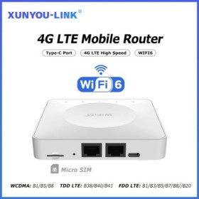 Enrutador 4G LTE WiFi 6 módem de tarjeta SIM compatible con 32 conexio