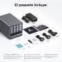 UGREEN NASync DXP4800 Plus, NAS de Escritorio de 4 bahías, procesador Intel Pentium Gold 8505, 8 GB de RAM DDR5, SSD de 128