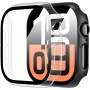 Diruite 2 Piezas Funda para Apple Watch Ultra/Ultra 2 49mm Protector Pantalla Cristal Templado Incorporado HD Protección