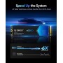 ORICO NVMe 1TB SSD M.2, PCIe Gen3x4 M2 2280 SSD, hasta 3100MB/s de Lectura y 1900MB/s de Escritura Disco Duro M2 Interno, 3D