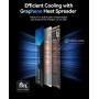 ORICO NVMe 1TB SSD M.2, PCIe Gen3x4 M2 2280 SSD, hasta 3100MB/s de Lectura y 1900MB/s de Escritura Disco Duro M2 Interno, 3D