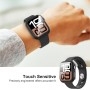 Diruite 2 Piezas Funda para Apple Watch Ultra/Ultra 2 49mm Protector Pantalla Cristal Templado Incorporado HD Protección