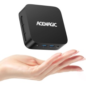 ACEMAGICIAN V1 Mini PC Win 11 Pro, Ιntel Alder Lake-N97 (hasta 3,6 GHz), 16GB DDR4 512GB SSD Mini Ordenadores de Sobremesa, Dual