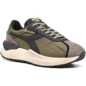 Diadora Heritage Zapatos Mercury Elite 180469 Sneaker Casual Unisex Mezcla Piel Negro/Blanco