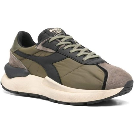 Diadora Heritage Zapatos Mercury Elite 180469 Sneaker Casual Unisex Mezcla Piel Negro/Blanco