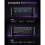 ACEMAGICIAN V1 Mini PC Win 11 Pro, Ιntel Alder Lake-N97 (hasta 3,6 GHz), 16GB DDR4 512GB SSD Mini Ordenadores de Sobremesa, Dual