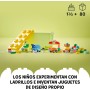 LEGO Duplo Classic Caja de Ladrillos: Coches y Camiones de Juguete, Set de Juego Educativo con Vehículos con Ruedas para Niños y