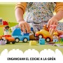 LEGO Duplo Classic Caja de Ladrillos: Coches y Camiones de Juguete, Set de Juego Educativo con Vehículos con Ruedas para Niños y
