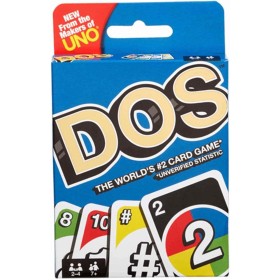 Mattel Games DOS, juego de cartas de UNO (Mattel FRM36)