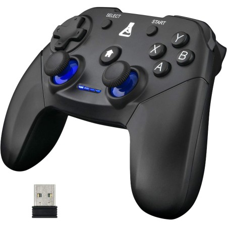 The G-Lab K-Pad Thorium Mando Gaming PC & PS3 con USB - Vibración Incorporada - Joystick para PC con Windows 10-11, PS3, Android