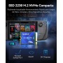 ORICO 256GB SSD 2230 M.2 NVMe, PCIe 3.0 x4 3600MB/s Lectura & 1800MB/s Escritura, 3D TLC NAND, Disipador de Calor de Cobre M2