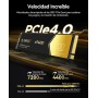 ORICO 1TB NVMe SSD M.2, PCIe 4.0X4 - hasta 7400MB/s M2 SSD, Flash NAND 3D Disco Duro M.2 Interno, Compatible con macOS Windows