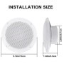 Herdio 4 ''160W 2 uds altavoz impermeable para techo en la pared altav