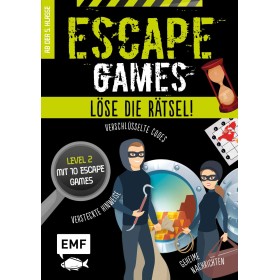 Escape Games - Löse die Rätsel! - Level 2 mit 10 Escape Games ab 10 Jahren: Mit verschlüsselten Codes, versteckten Hinweisen und
