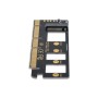 chenyang Adaptador M.2 NVME a PCIe 3.0 X1 NVME/AHCI SSD a PCI Express Adaptador de tarjeta de expansión
