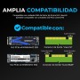 SABRENT Adaptador PCIE Express a 4 Unidades NVMe M.2 SSD a PCIe 3.0 x4 | Sin bifurcación | con Almohadilla térmica [EC-P3X4]