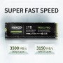 Fikwot FX550 NVMe SSD 2TB M.2 SSD PCIe 3.0×4, Read Up to 3,500 MB/s, M2 2280 Internal Soild State Drive, Compatible with
