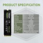 Fikwot FX550 NVMe SSD 2TB M.2 SSD PCIe 3.0×4, Read Up to 3,500 MB/s, M2 2280 Internal Soild State Drive, Compatible with