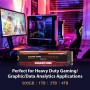 GIGASTONE M.2 SSD 500 GB PCIe Gen 4 NVMe SSD interno para juegos, disco duro de estado sólido, actualización para PC, portátil,