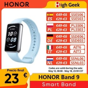 Versión Global HONOR Band 9 Smart Band 1.57inches Large Screen Curved 