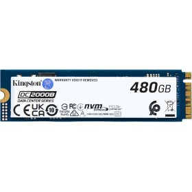 Kingston Data Center DC2000B PCIe 4.0 NVMe M.2 2280 480GB Enterprise SSD (Disipador térmico) - SEDC2000BM8/480G