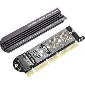 ELUTENG M.2 adaptadores PCIe nvme Tarjeta de expansión m.2 ssd, solución de disipador de Calor de Aluminio, Soporte para PCI