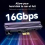 ELUTENG M.2 adaptadores PCIe nvme Tarjeta de expansión m.2 ssd, solución de disipador de Calor de Aluminio, Soporte para PCI