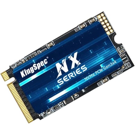 Kingspec 512GB M.2 2242 NVMe SSD - Velocidad de Lectura de hasta 3500 MB/s, M.2 PCIe 3.0 SSD 3D NAND Flash, Compatible con