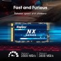 Kingspec 512GB M.2 2242 NVMe SSD - Velocidad de Lectura de hasta 3500 MB/s, M.2 PCIe 3.0 SSD 3D NAND Flash, Compatible con