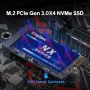 Kingspec 512GB M.2 2242 NVMe SSD - Velocidad de Lectura de hasta 3500 MB/s, M.2 PCIe 3.0 SSD 3D NAND Flash, Compatible con