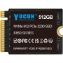YUCUN 512GB M.2 2230 NVMe SSD PCIe Unidad en Estado Sólido Compatible con Steam Deck, Surface Pro,Tablets