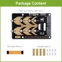Waveshare PCIe a 2-CH M.2 HAT, compatible con Raspberry Pi 5, compatible con unidad de estado sólido M.2 NVMe 2230 2242 2280,