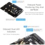 Waveshare PCIe a 2-CH M.2 HAT, compatible con Raspberry Pi 5, compatible con unidad de estado sólido M.2 NVMe 2230 2242 2280,