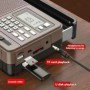 FM/AM/SW Radio de banda completa Bluetooth Digital Retro Radio Hifi po