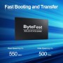 ByteFest SSD 256GB para Mac, M.2 NVMe PCIe Gen3x4, Disco Duro SSD Interno para Apple MacBook Pro Retina 13" A1708 (2016-2017)